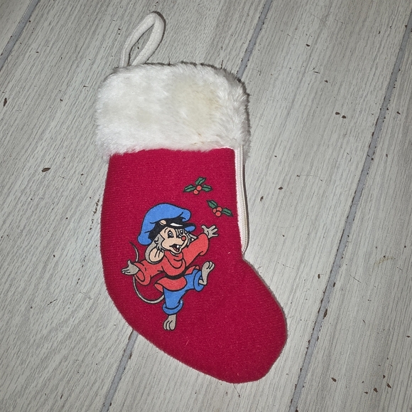 Vtg 1986 An American Tail Fievel Miniature Stocking 7" Chistmas Decor Nostalgia - Picture 1 of 8